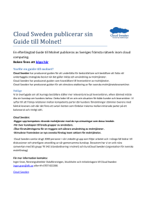 Cloud Sweden publicerar sin Guide till Molnet!
