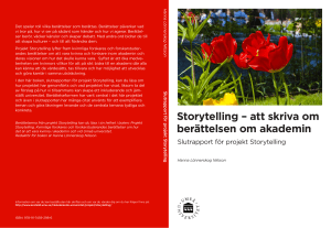 Storytelling – att skriva om berättelsen om akademin
