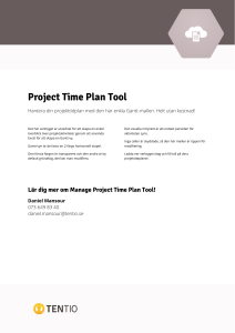 Project Time Plan Tool
