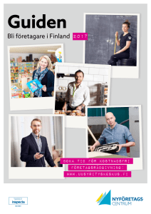 Bli företagare i Finland 2017