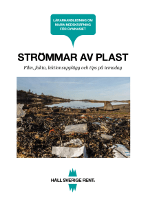 Strömmar av plast - Håll Sverige Rent