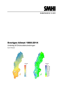 Sveriges klimat 1860-2014