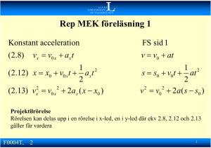 Rep MEK föreläsning 1