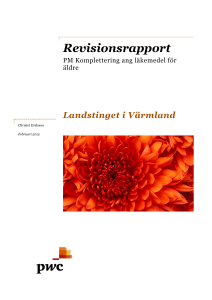 Revisionsrapport - Landstinget i Värmland