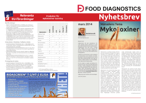 Nyhetsbrev - Food Diagnostics