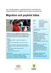 Migration och psykisk hälsa