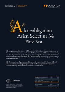 ktieobligation Asien Select nr 34