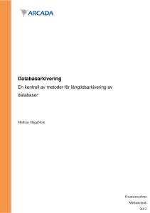 Databasarkivering