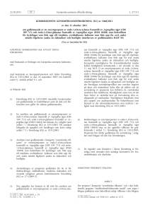 Kommissionens genomförandeförordning (EU) nr 1068/2011 av den