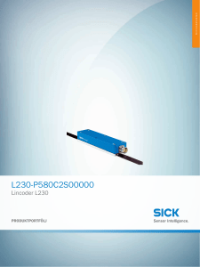 Lincoder L230 L230-P580C2S00000, Onlinedatablad