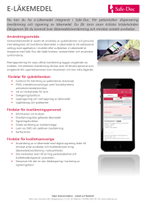 e-läkemedel - Safe Care Svenska AB
