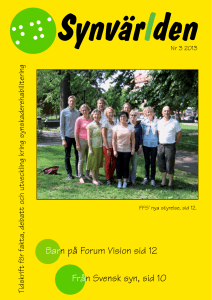 Från Svensk syn, sid 10 Barn på Forum Vision sid 12