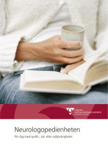 Neurologopedienheten - Startsida vgregion.se