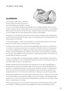 aluminium - Teknikens Hus