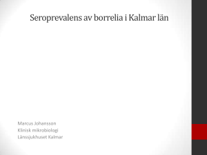 Seroprevalens av borrelia i Kalmar län