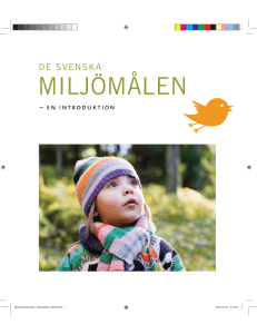 De svenska miljömål - En introduktion. ISBN 978