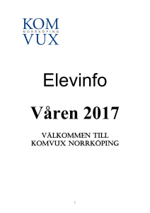 Verksamhetslöfte - Komvux Norrköping