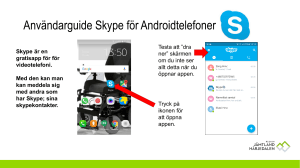 Användarguide för SKYPE i Android