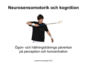 16. Neurosensomotorik och kognition, Susanne