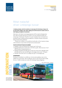 Rötat matavfall driver Linköpings bussar Goda