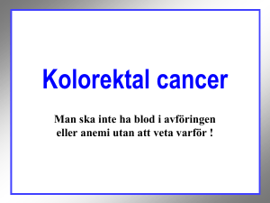 Colorektal cancer - Startsida vgregion.se