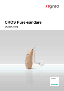 CROS Pure-sändare - Signia Hörapparater