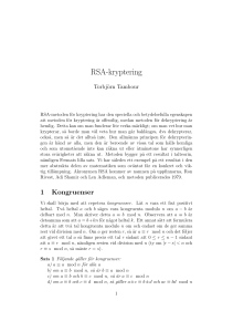 RSA-kryptering