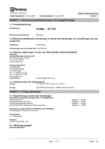 ProMyr™ NT 570 Säkerhetsdatablad