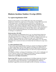 För kontaktpersoner - Diabetes Incidens Studien i Sverige (DISS)