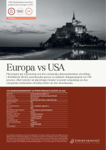 Europa vs USA - Strukturinvest