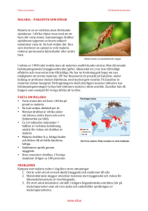 Malaria - Världsinfektionsfonden