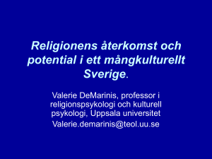 Religions återkomst och potential i ett mångkulturellt Sverige.