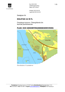 Detaljplan för KOLSTAD 2:2 M FL Finspångs kommun