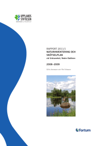 rapport 2011/1 NaturiNveNteriNg och skötselplaN 2008–2009