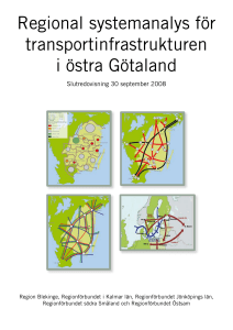 Regional systemanalys för transportinfrastrukturen i östra Götaland