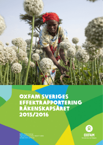 Effektrapport 2015-2016 för svenska delen av Oxfam