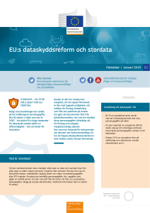 EU:s dataskyddsreform och stordata