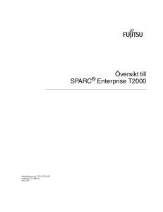 Översikt till SPARC Enterprise T2000