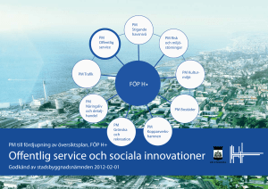 PM Offentlig service och sociala innovationer