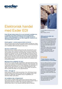 Elektronisk handel med Exder EDI