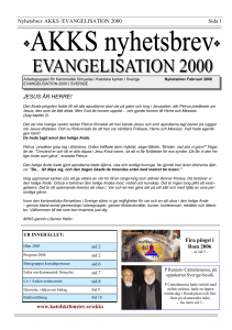 evangelisation 2000 - Isidor Nätverk och Data > Hem
