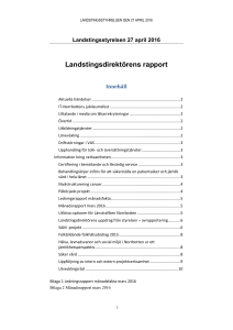 Landstingsdirektörens rapport