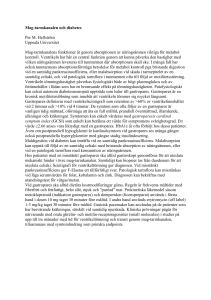 Mag-tarmkanalen och diabetes Per M. Hellström Uppsala