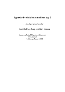 Egenvård vid diabetes mellitus typ 2