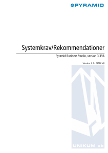 Systemkrav/Rekommendationer 3.39A