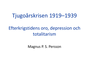 Tjugoårskrisen 1919–1939