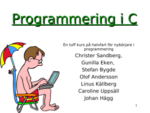 Programmering i C