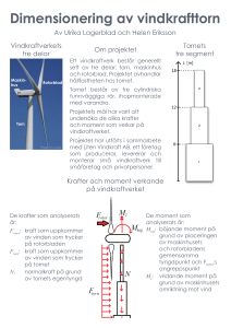 Dimensionering av vindkrafttorn