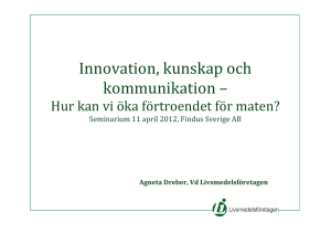 Innovation, kunskap och kommunikation