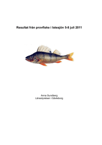 Resultat från provfiske i Istesjön 2011